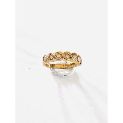 ½ ALLIANCE in yellow gold 750°/°° set with...