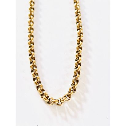 CHOPARD. NECKLACE in gold 750°/°° jaseron...