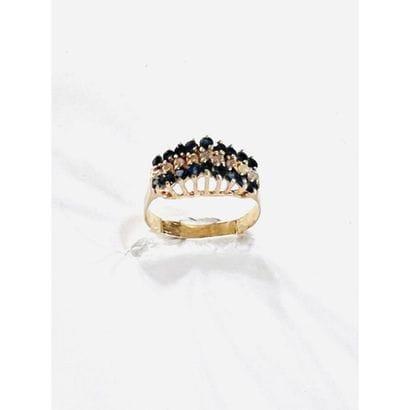 Dome ring in pink gold 750°/°° set with a...