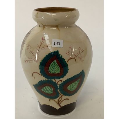 MANLIO TRUCCO. (1884-1974). VASE in ceramic...