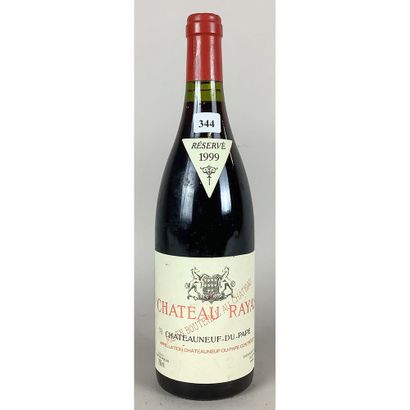 1 Btle Château RAYAS, Rouge, 1999. Bel é...