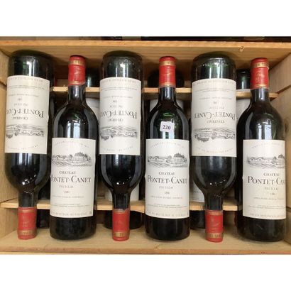 12 Btles CBO Château PONTET CANET, 1981.