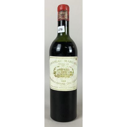 1 Btle Château MARGAUX, 1er GCC, 1959. (Niveau...