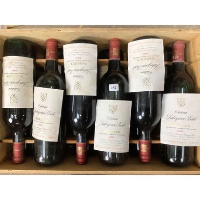 12 Btles CBO Château LABEGORCE-ZÉDÉ, Margaux,...