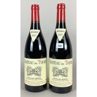 2 Btles Château DES TOURS, Côtes du Rhône...