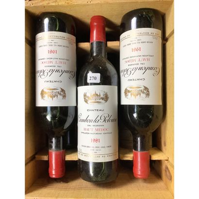 6 Btles CBO Château CAMBON LA PELOUSE, Haut-Médoc,...