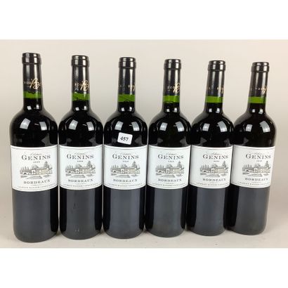6 Btles de Bordeaux Château GENINS, Laurent...