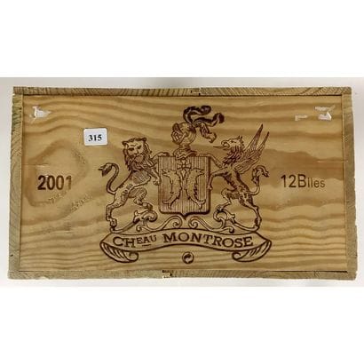 12 Btles CBO Château MONTROSE, 2001.