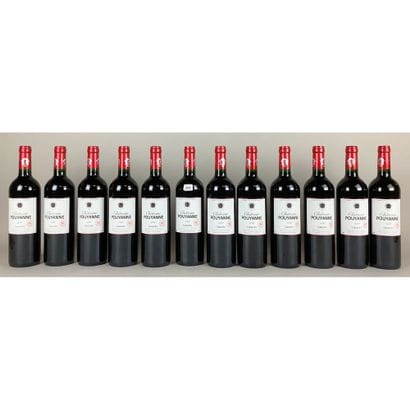 12 Btles Château POUYANE, Graves, 2018.