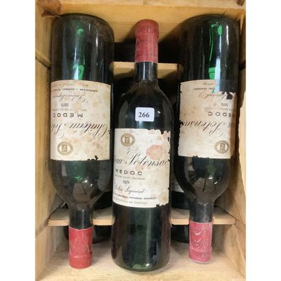 6 Btles CBO Château POTENSAC, Médoc, 1979...
