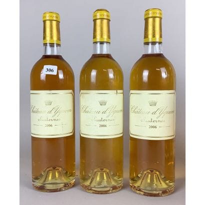 3 Btles Château d’YQUEM, 2006. Bel état.