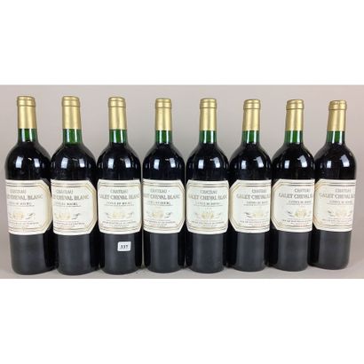 8 Btles Château GALET CHEVAL BLANC, Côtes-de-Bourg,...