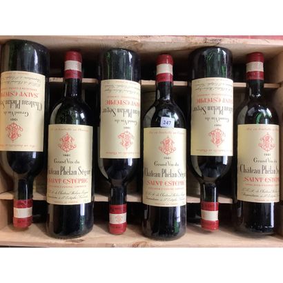 12 Btles CBO Château PHELAN SEGUR, Saint-Estèphe,...