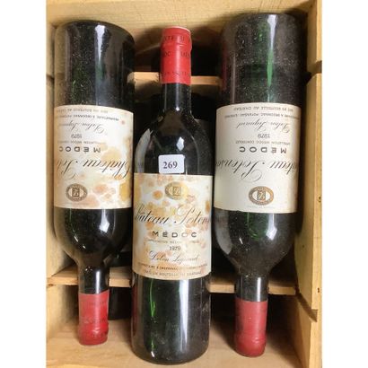 6 Btles CBO Château POTENSAC, Médoc, 1979...