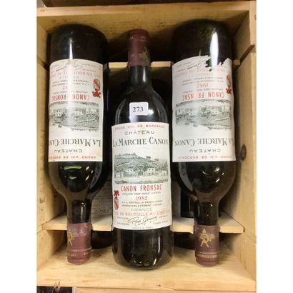 6 Btles CBO Château LA MARCHE-CANON, Canon...