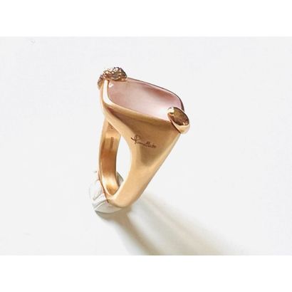 POMELLATO. Mini Ritratto rose gold ring set...