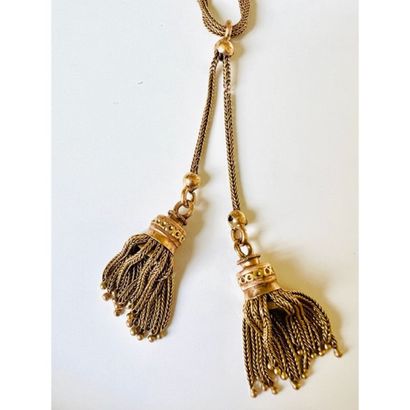 1900. NECKLACE in yellow gold 750°/°° forçat...