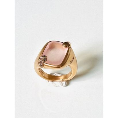 POMELLATO. Mini Ritratto rose gold ring set...