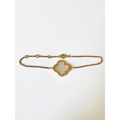 BRACELET in yellow gold 750°/°° forçat link...