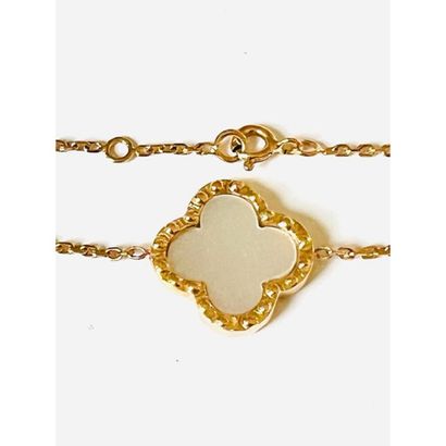 BRACELET in yellow gold 750°/°° forçat link...