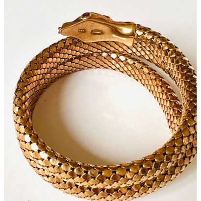 Snake BRACELET in pink gold 750°/°° tubogaz...