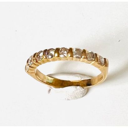 ½ ALLIANCE in 750°/°° yellow gold adorned...