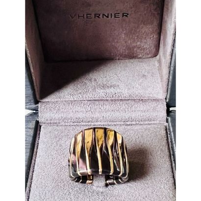 VHERNIER. IMPORTANT open ring in yellow gold...