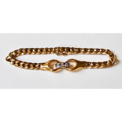 BRACELET gourmette in yellow gold 750°/°°...