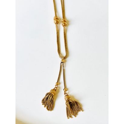 1900. NECKLACE in yellow gold 750°/°° forçat...