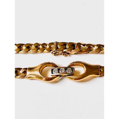 BRACELET gourmette in yellow gold 750°/°°...