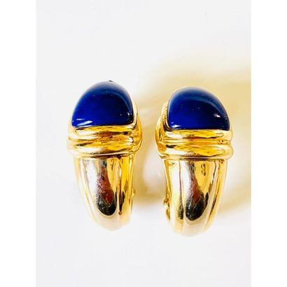 ARFAN. PAIR OF EARRINGS in yellow gold 750°/°°...