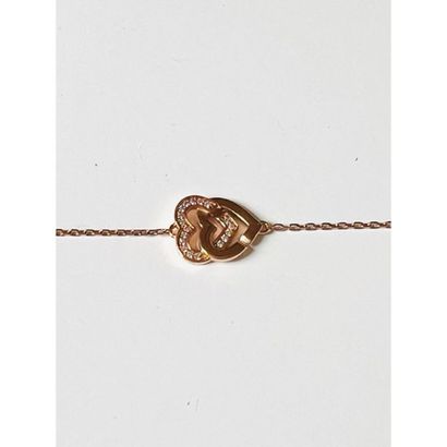 DINH VAN. Flexible BRACELET in pink gold...