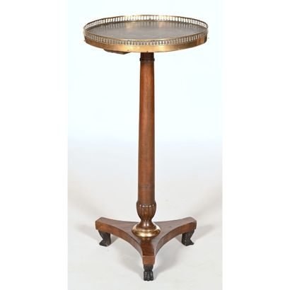 EMPIRE GUERIDON in mahogany and mahogany...