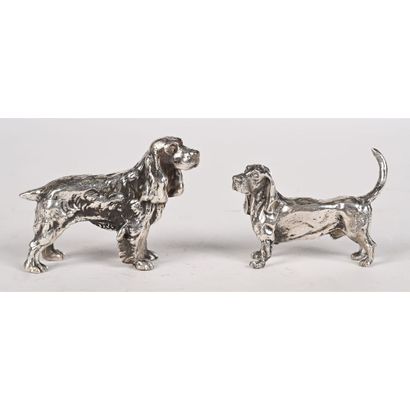 2 solid silver SUJETS hallmarked Minerve...