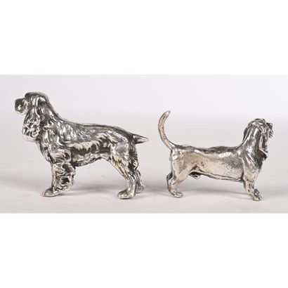2 solid silver SUJETS hallmarked Minerve...