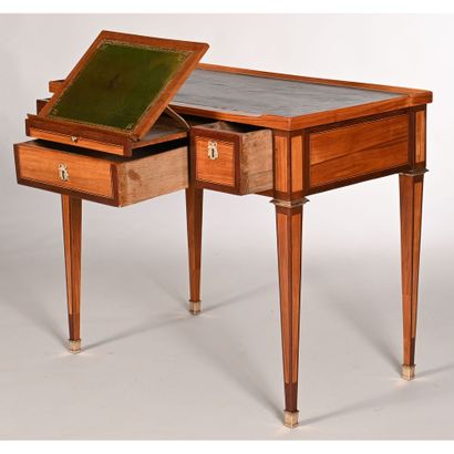 LELEU J.F. LOUIS XVI combination desk in...