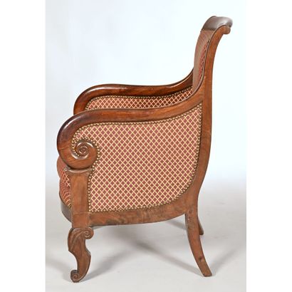 RESTORATION LOUNGE SET in mahogany and mahogany...