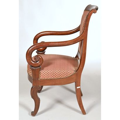 RESTORATION LOUNGE SET in mahogany and mahogany...