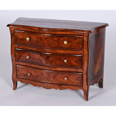 LOUIS XV MAITRISE COMMODE in rosewood and...