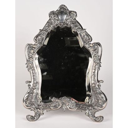 TABLE MIRROR IN THE GOUT LOUIS XV in solid...