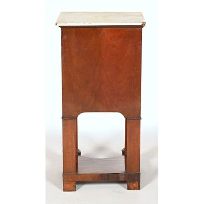 EMPIRE CHEVET with detached columns in mahogany...