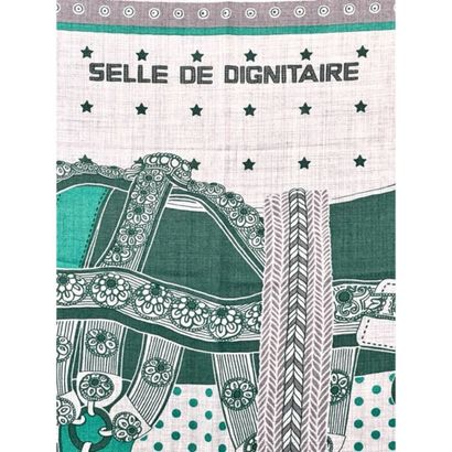 HERMES Paris. Large cashmere and silk 