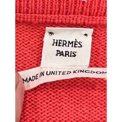 HERMES Paris. Long pull tunique en tricoté...