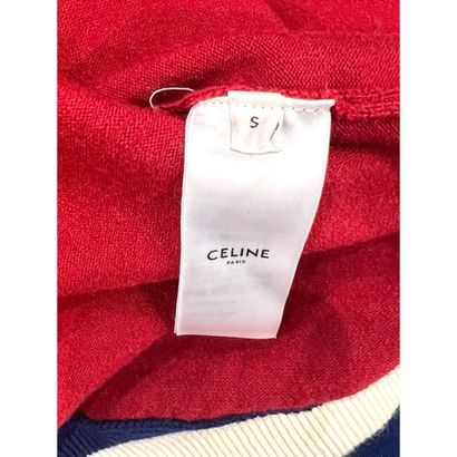 CELINE. Blouson forme Teddy en tricoté de...