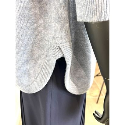 HERMES Paris. Pull tunique en tricoté de...