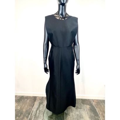 Jil SANDER. Robe longue du soir en laine,...