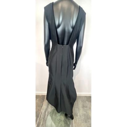 Jil SANDER. Robe longue du soir en laine,...