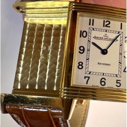 JAEGER LE COULTRE. MONTRE en or jaune 750°/°°...