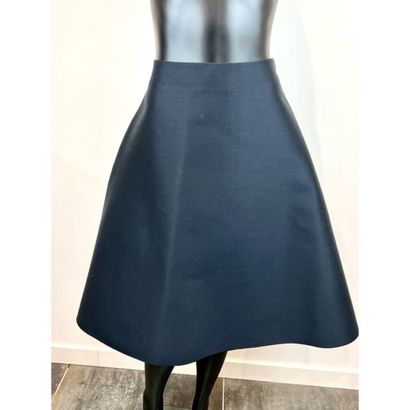 CELINE. Jupe trapèze non doublée en laine...