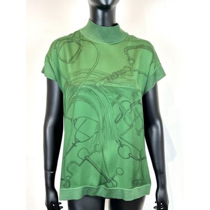 HERMES Paris. (Sans étiquette). Top sans...